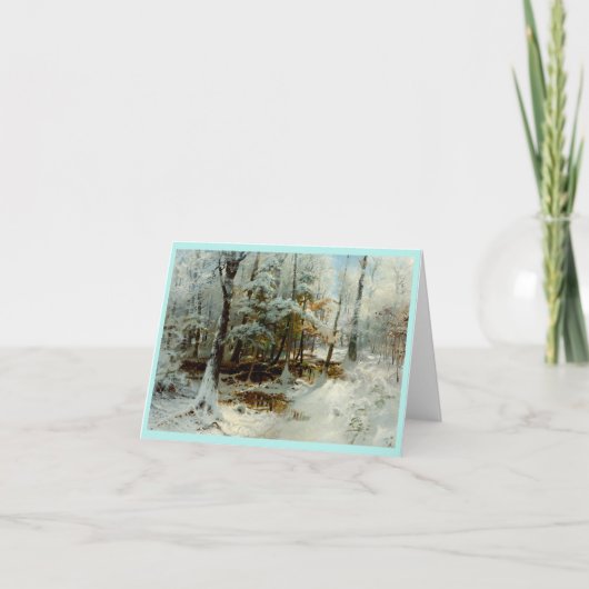 Ruhiger Winternachmittag Karte (Vorderseite)