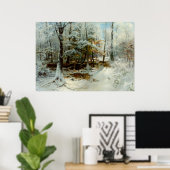 Ruhiger Winternachmittag Poster (Heimbüro)