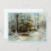 Ruhiger Winternachmittag Postkarte (Vorne/Hinten)
