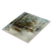 Ruhiger Winternachmittag von William Bliss Baker Fliese (Seite)