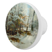 Ruhiger Winternachmittag von William Bliss Baker Keramikknauf (Rechts)