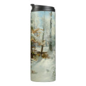 Ruhiger Winternachmittag von William Bliss Baker Thermosbecher (Nach rechts gedreht)