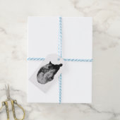 ruhiger Wintervorhang Geschenkanhänger (Mit Garn)
