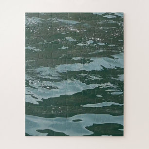 Ruhiges azurblaues Ozeanwasser Landschaft Schönes  Puzzle