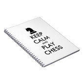 Ruhiges behalt und Schachbuch mit Zeilen spielen Notizblock (Rechte Seite)