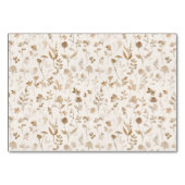 Ruhiges Beige Botanisch Tischnummer (Rückseite)