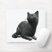 Ruhiges Black Cat Mouse Pad Mousepad (Mit Mouse)