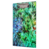 Ruhiges, blaues, abstraktes Klemmbrett, Glänzend g Klemmbrett (Links)