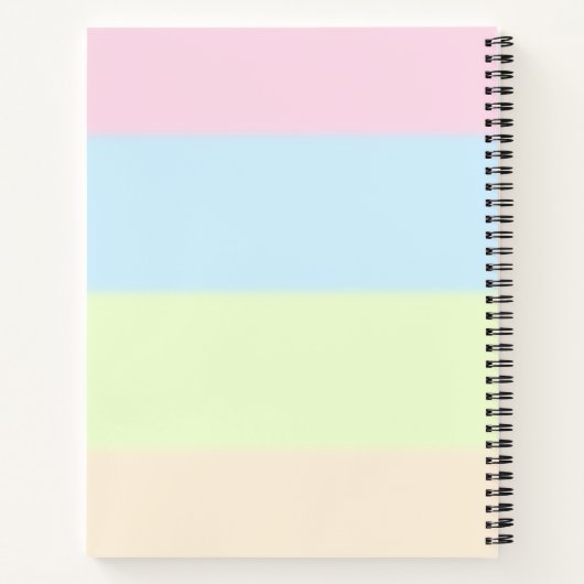 Ruhiges Bloom mit Grace-Notebook Notizblock (Rückseite)