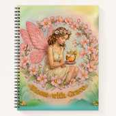 Ruhiges Bloom mit Grace-Notebook Notizblock (Vorderseite)