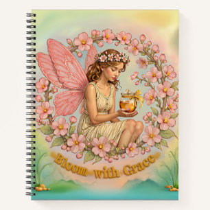 Ruhiges Bloom mit Grace-Notebook Notizblock