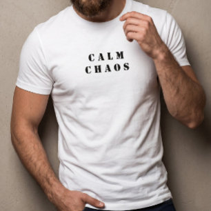 Ruhiges Chaos - Minimalistisches Paradox T-Shirt W