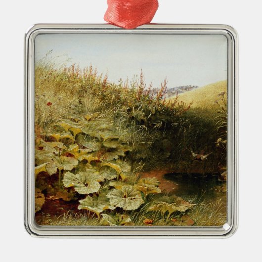 Ruhiges Dell Silbernes Ornament (Vorne)