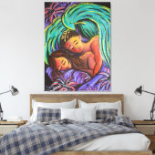 Ruhiges Dream Couple Leinwanddruck (Insitu (Schlafzimmer))