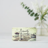 ruhiges Foto Visitenkarte (Stehend Vorderseite)