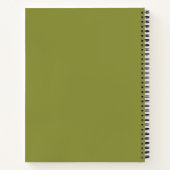 Ruhiges Gartenwasserfall-Spiralnotizbuch Notizblock (Rückseite)