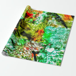 Ruhiges gelbes abstraktes Geschenkpapier, Glänzend Geschenkpapier