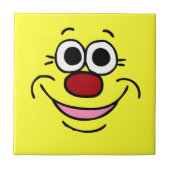 Ruhiges Gesicht Grumpey Fliese (Vorderseite)