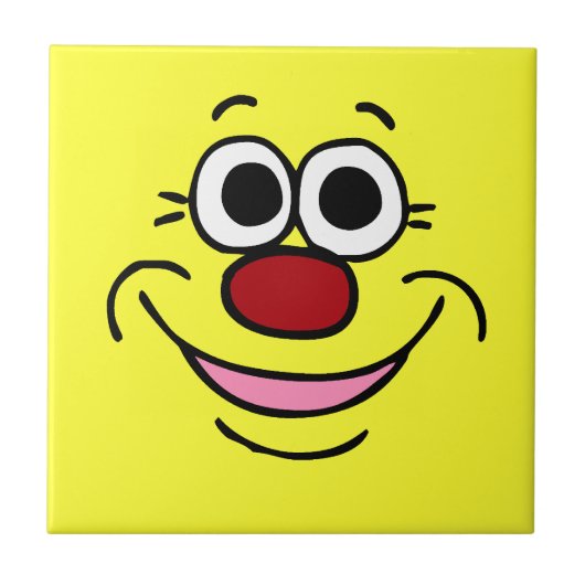 Ruhiges Gesicht Grumpey Fliese (Vorderseite)