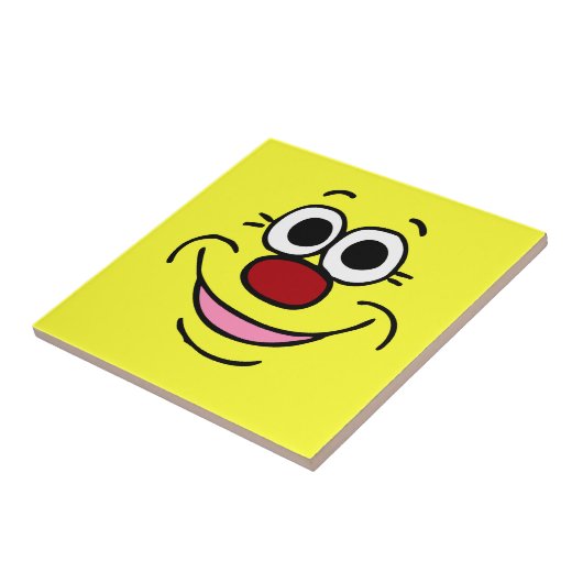 Ruhiges Gesicht Grumpey Fliese (Seite)