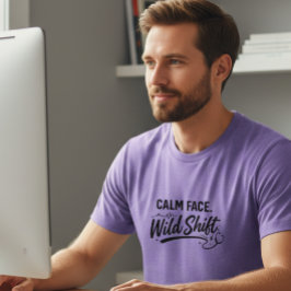 Ruhiges Gesicht Wild Shift Frontline T-Shirt für M Tri-Blend Shirt