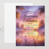 Ruhiges Glühen des Abends am See Einladung (Vorne/Hinten)