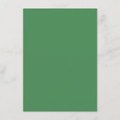 Ruhiges grünes Gradient-Minimalist Begleitkarte (Rückseite)