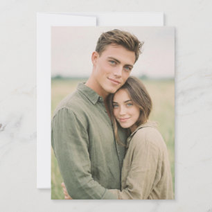 Ruhiges grünes natürliches Foto Einladung