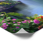 Ruhiges japanisches Garden Archway Poster (Ecke)