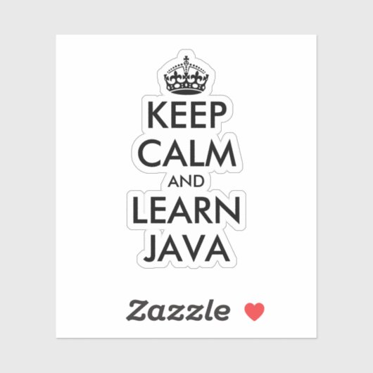 Ruhiges Java-Notebook behalten und Java-witziges N Aufkleber (Blatt)