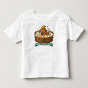 Ruhiges kleines Capy Capybara in einer hölzernen W Kleinkind T-shirt