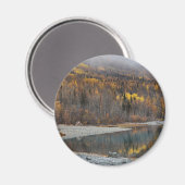 Ruhiges Landschaftsmagazin im rustikalen Herbst Magnet (Vorderseite/Rückseite)