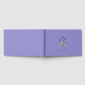 Ruhiges Lavendel-Botanik-Sträußchen Gästebuch (Voll)