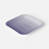 Ruhiges Lavendel Farbverlauf Minimalist Pappteller (Gewinkelt)