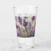 Ruhiges Lavendelglas - 16oz Glas (Rückseite)