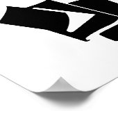 Ruhiges Lesen am Arbeitsplatz Poster (Ecke)