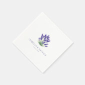 Ruhiges Lila Blumenlavendel Serviette (Ecke)