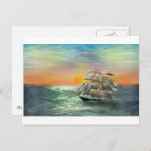 ruhiges Meer Postkarte (Vorne/Hinten)