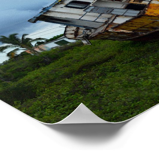 Ruhiges, müdes Fischerboot Poster (Ecke)