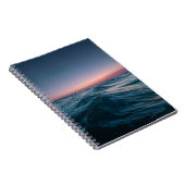 Ruhiges Ocean Sunset Waves Notebook Notizblock (Rechte Seite)