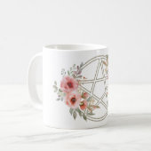 Ruhiges Pentagramm Kaffeetasse (Vorderseite Links)