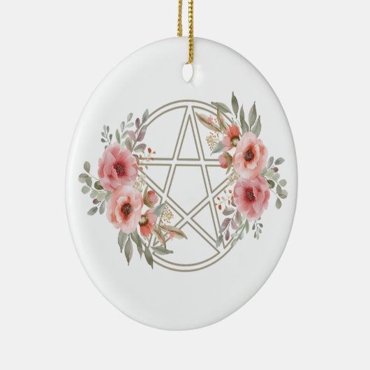 Ruhiges Pentagramm Keramik Ornament (Rechts)