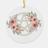 Ruhiges Pentagramm Keramik Ornament (Vorne)