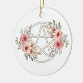 Ruhiges Pentagramm Keramik Ornament (Links)