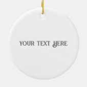 Ruhiges Pentagramm Keramik Ornament (Hinten)