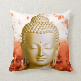 Ruhiges quadratisches Kissen Buddhas