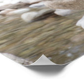 ruhiges Rock Cairn Foto fügen Sie Ihren Text indiv Poster (Ecke)