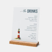 Ruhiges Rotes Wasserfarben-Leuchtturm Acrylschild (Winkel)