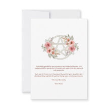 Ruhiges Sage Floral Pentagramm Geburtstag