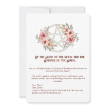 Ruhiges Sage Floral Pentagramm Geburtstag